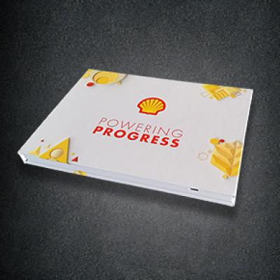 Shell Hardcover Video Brochure